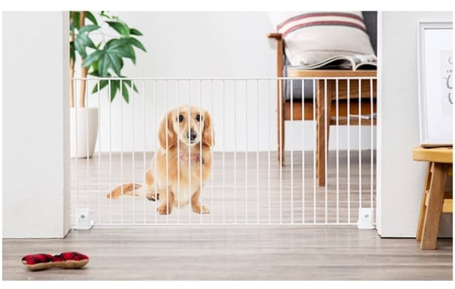ペットゲート　ペットフェンス　ペットケージ　犬用品　猫用品　ホワイト ペットゲート ペットフェンス 猫 ドア 突っ張り ケージ ペット